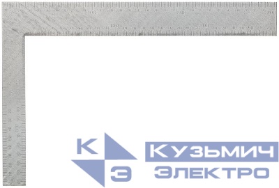 Угольник столярный цельнометаллический рифленая шкала 200х300мм FIT 19632