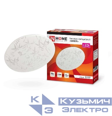 Светильник светодиодный DECO БАМБУК 18Вт 6500К 1620лм 230В 260х55мм IN HOME 4690612022253