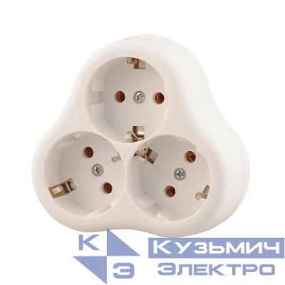 Разветвитель 3-м с заземл. Accessories треугольный LEZARD 715-0900-609