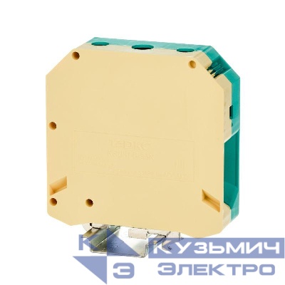 Клемма заземления винтовой зажим 2 точки подключения 95кв.мм DKC KRUSLG-95N