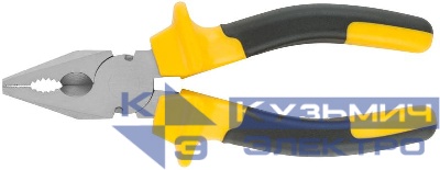 Плоскогубцы комбинированные "Старт" прорезиненные ручки хром-никелевое покрытие 165мм черн.-желт. 49954