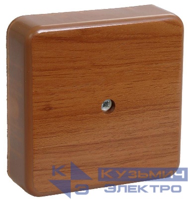 Коробка распаячная ОП 75х75х20 IP20 КМ41212-05 (6 клем. 6кв.мм) дуб IEK UKO10-075-075-020-K24