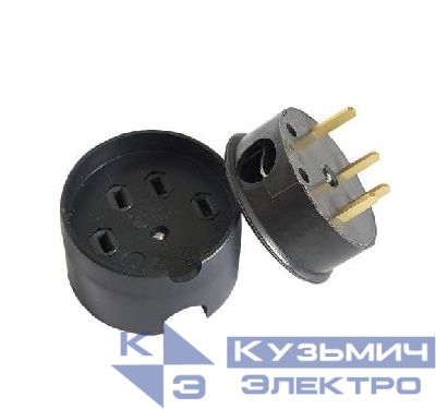 Разъем ВШ 32А 380В черн. БелТИЗ ВШ 30-К-32/380