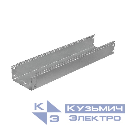 Лоток листовой неперфорированный 200х100 L3000 сталь 1мм "Быстрый монтаж ПЛЮС" LNplus100-200-1.0-3000 HD гор. оцинк. КМ PL1310