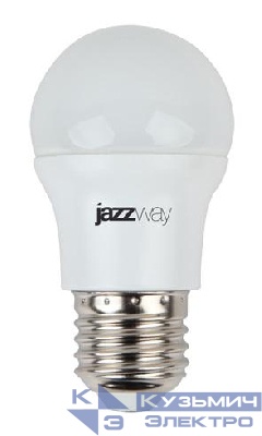 Лампа светодиодная PLED-SP 7Вт G45 шар 5000К холод. бел. E27 540лм 230В JazzWay 1027887-2