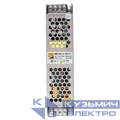 Блок питания для светодиод. ленты BSPS 100Вт 8.3А 12В IP20 метал. JazzWay 1002167A