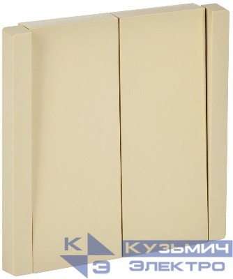 Выключатель перекрестный 2-кл. СП FORTE&PIANO 10А FP409 ваниль IEK FP-V23-0-10-1-K10