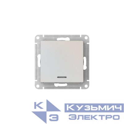 Выключатель 1-кл. AtlasDesign (сх. 1а) 10AX с подсветкой быстрозажим. клем. механизм жемчуж. SE ATN000413S