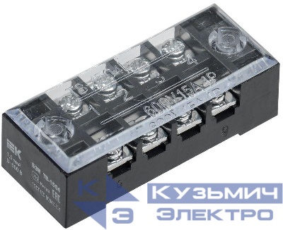 Блок зажимов БЗН ТВ-1504 1.5кв.мм 15A 4 пары IEK YZN41-04-001-K02