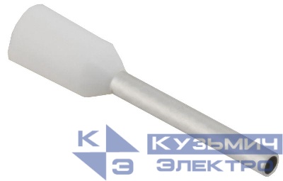 Наконечник НШВИ 0.5-10 бел. (уп.100шт) IEK UGN11-D05-010-100