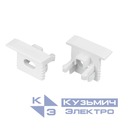 Заглушка SL-MINI-10-F WHITE с отверстием пластик (комплект) Arlight 049454