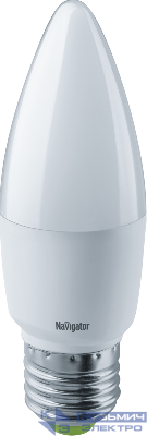 Лампа светодиодная 61 328 NLL-C37-8.5-230-4K-E27-FR 8.5Вт свеча матовая 4000К нейтр. бел. E27 680лм 176-264В Navigator 61328