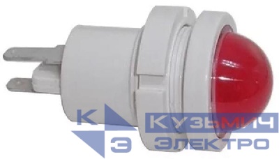 Лампа светодиодная СКЛ-12А-К-2-220 220В 50Гц/пост. диаметр посадочного отверстия 22мм УХЛ2.1 красн. Реле и Автоматика A8021-78103752