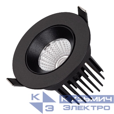 Светильник светодиодный MS-ATOLL-BUILT-TURN-R94-10W Warm3000 (BK 60 deg 230В) IP54 металл Arlight 041574