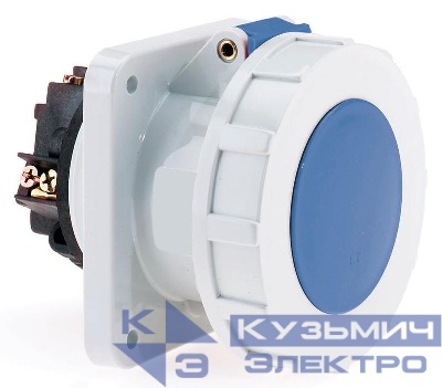 Розетка встраиваемая 63А 3п 250В 6ч IP67 Bals 1396