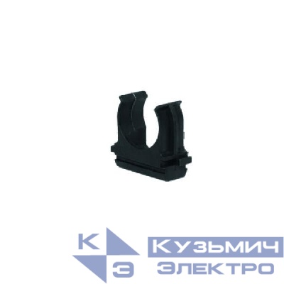 Держатель для труб (клипса) d25мм черн. Урал Пак АТ-30125-010