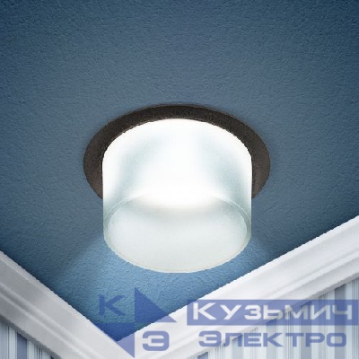 Светильник декоративный DK106 BK MR16 GU5.3 встраив. черн. ЭРА Б0058428