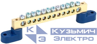 Шина нулевая ШНИ-8х12-12-У2-С на двух угловых изол. IEK YNN10-812-12C2-K07