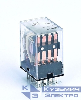 Реле промежуточное ПР-102 3А 24В DC 4 конт. с LED-индикацией DEKraft 23804DEK