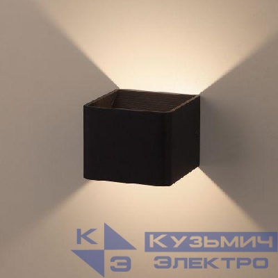 Светильник WL3 BK декор. подсветка светодиод. 6Вт IP20 черн. ЭРА Б0034598