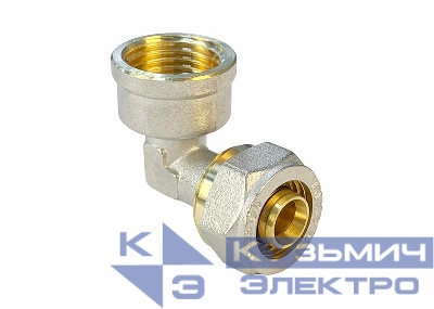 Угольник обжимной с переходом на ВР 20х1/2дюйм (180/10) К VALFEX VF.352.N.020012