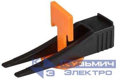 Система выравнивания плитки СВП зажимы "Флаг" и клинья ширина шва 1.5мм (уп.40шт) КУРС 16790