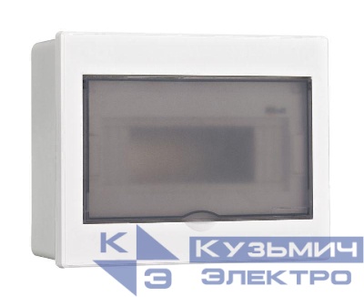 Корпус встраиваемый дв. 1 ряд 9 мод. IP41 ЩРВ-П пласт. прозр. DEKraft 31052DEK