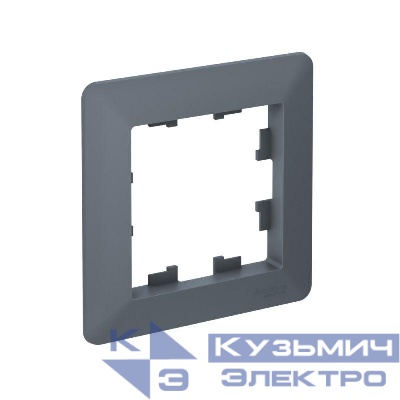 Рамка 1-м AtlasDesign Air грифель/дым. черн. SE ATN220701