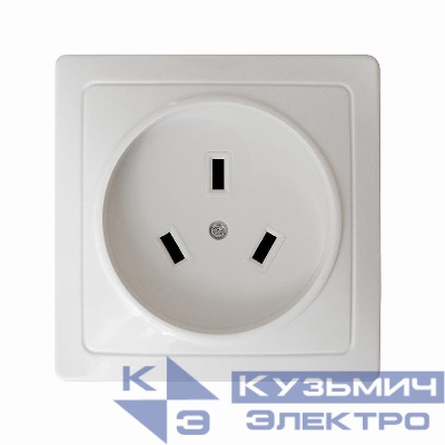 Розетка 1-м ОП 32А 250В IP20 2P+N для плиты с заземл. бел. Universal 5314