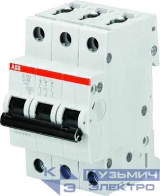 Выключатель автоматический модульный 3п D 6А 6кА S203 D6 ABB 2CDS253001R0061