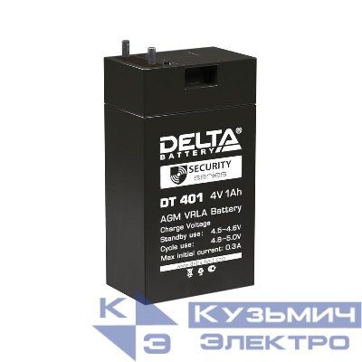 Аккумулятор ОПС 4В 1А.ч для фонарей ТРОФИ DT 401 Delta 4614010040020