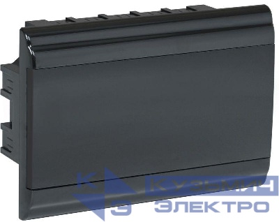 Корпус модульный встраиваемый ЩРВ-П-12 PRIME IP41 пластик. черн. IEK MKP13-V-01-12-41-K02