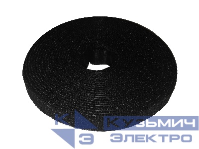 Лента-липучка многоразовая 14,5мм*5м,  черная, NETKO Optima
