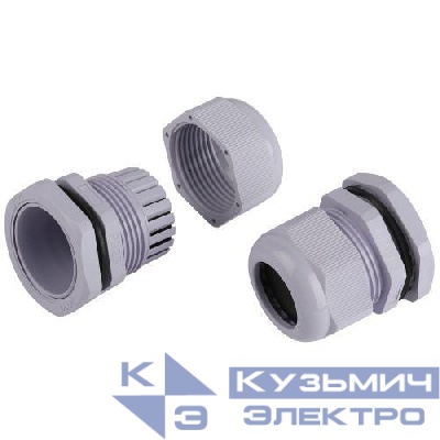 Ввод кабельный (сальник) PG 29 d18-25мм (d отверст. 37мм) IP54 (уп.10шт) Эра Б0065150