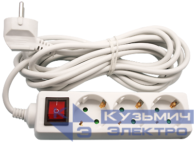 Удлинитель 3х1.5м с заземл. 10А IP20 71 454 NPE-S1-03-150-ESC-3х0.75 3х0.75 Navigator 71454