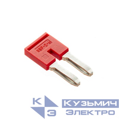 Перемычка вставная для клемм на 4кв.мм 2-х полюсная DKC SBF-2-6
