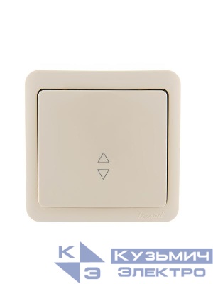 Переключатель проходной 1-кл. 1п ОП Viola 10А IP20 крем. LEZARD 751-0300-105