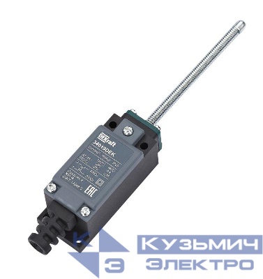 Выключатель концевой 1НО1НЗ пружин. рычаг с пластик. наконеч. пласт. DEKraft 34019DEK