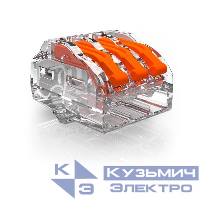 Клемма универсальная пружинная 3х2.5кв. мм 61 325 FL с зажимом прозр. (222-413) OBO 2054454_V1