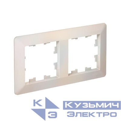 Рамка 2-м AtlasDesign Air жемчуж./дым. бел. SE ATN220402