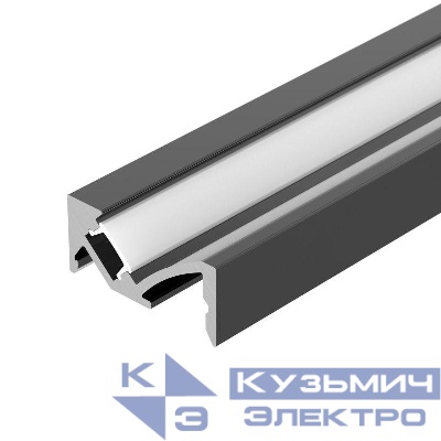 Профиль SL-BEVEL-W21-2000 ANOD BLACK L2000 алюм. Arlight 043688