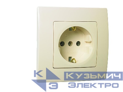 Розетка Lillium с заземл. Makel 32010028