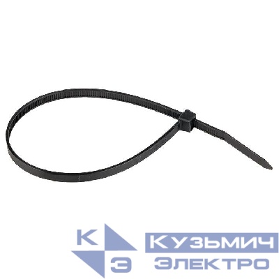 Хомут кабельный 4.8х400 нейл. черн. (уп.100шт) EKF plc-cb-4.8x400