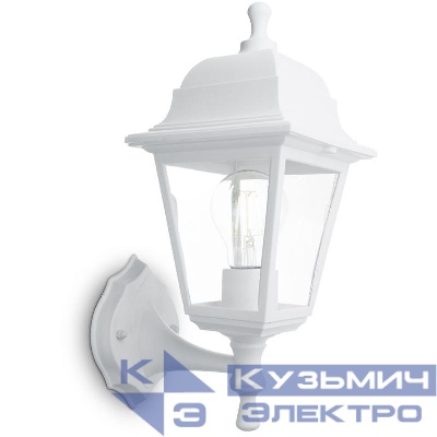 Светильник НБУ 04-60-001 60Вт E27 230В садово-парковый на стену вверх бел. FERON 32267