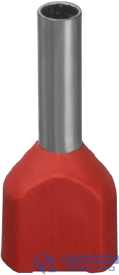 Наконечник НШВИ2 61 039 NET-E2-1.0-8-B50 2 провода красн. (уп.50шт) Navigator 61039