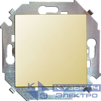 Переключатель проходной 1-кл. СП Simon 15 16А IP20 винтов. зажим механизм сл. кость Simon 1591201-031