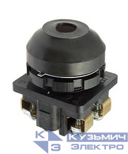 Выключатель кнопочный КЕ-081 У2 исп.2 1з+1р цилиндр IP54 10А 660В черн. Электротехник ET502364