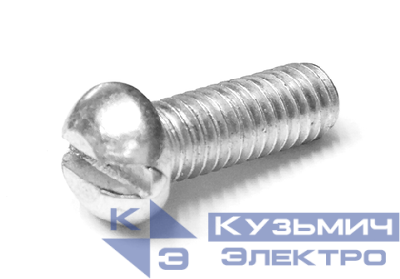 Винт с плоским шлицем М6х20 нерж. сталь AISI 316L (уп.100шт) DKC CM030620INOX316L