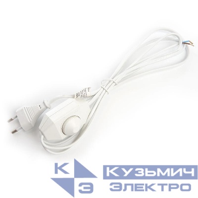 Шнур сетевой с диммером 230В 2м бел. DM103-200Вт FERON 23056