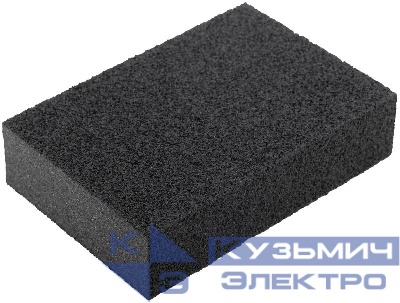 Губка шлифовальная 100х70х25мм Р 60 алюм./оксидная FIT 38352